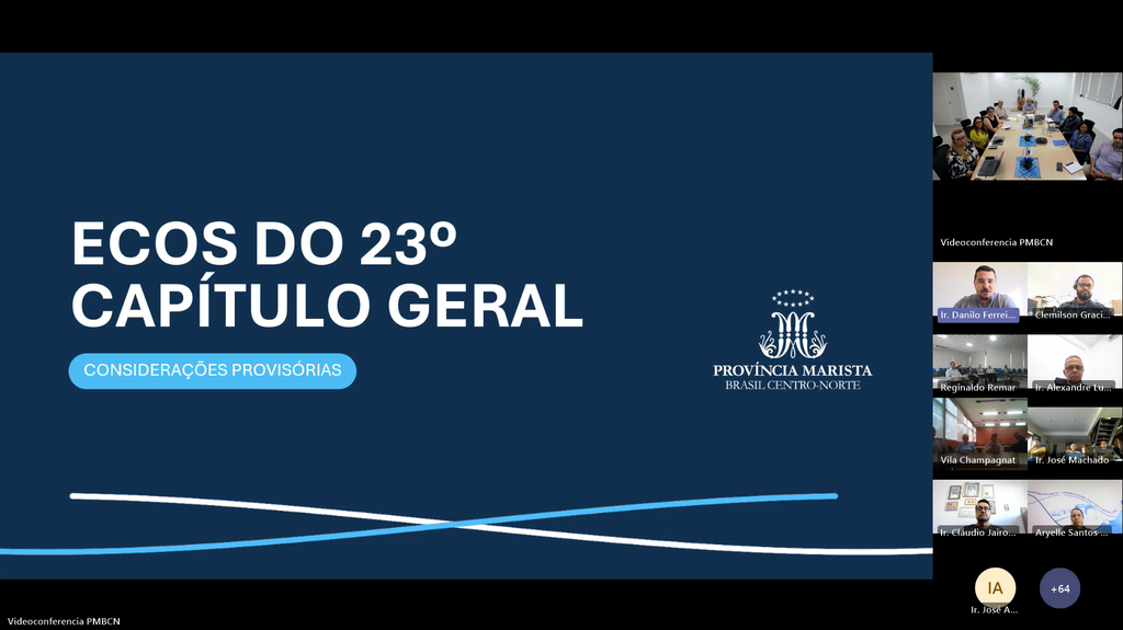 PMBCN apresenta ecos do 23 Capítulo Geral